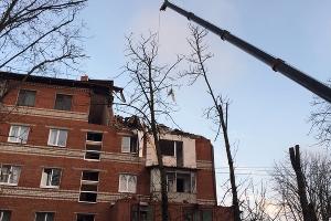 Работы в доме на ул. Славянской, 75 © Фото пресс-службы администрации Краснодара