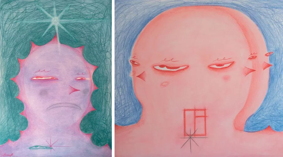 Работы художницы Ульяны Пучеглазовой &copy;&nbsp;Скриншоты фото из телеграм-канала кофейни Booker Coffee