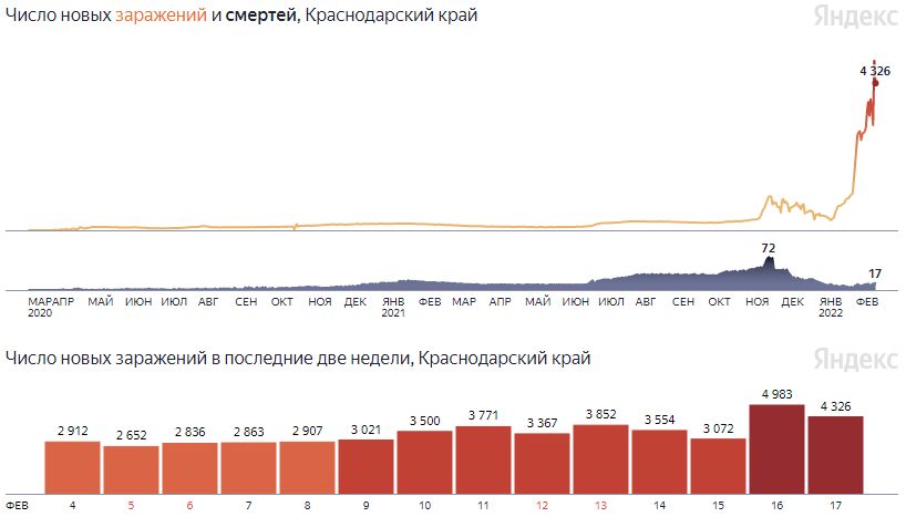  © Скриншот инфографики с сайта yandex.ru/covid19/stat