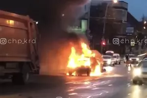  &copy;&nbsp;Кадр из видео телеграм-канала &laquo;ЧП Краснодара&raquo;, t.me/chp_krd