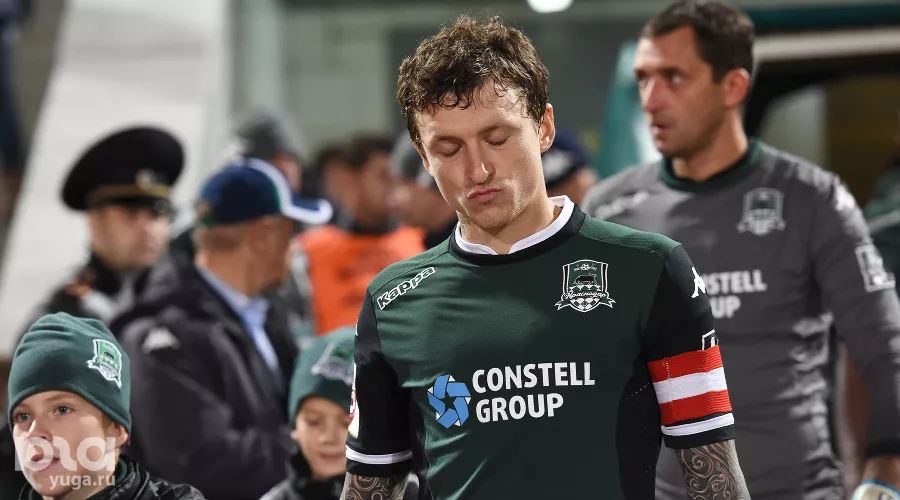 ФК "Краснодар" обыграл махачкалинский "Анжи" в 1/8 Кубка России по футболу. Павел Мамаев &copy;&nbsp;Елена Синеок, ЮГА.ру