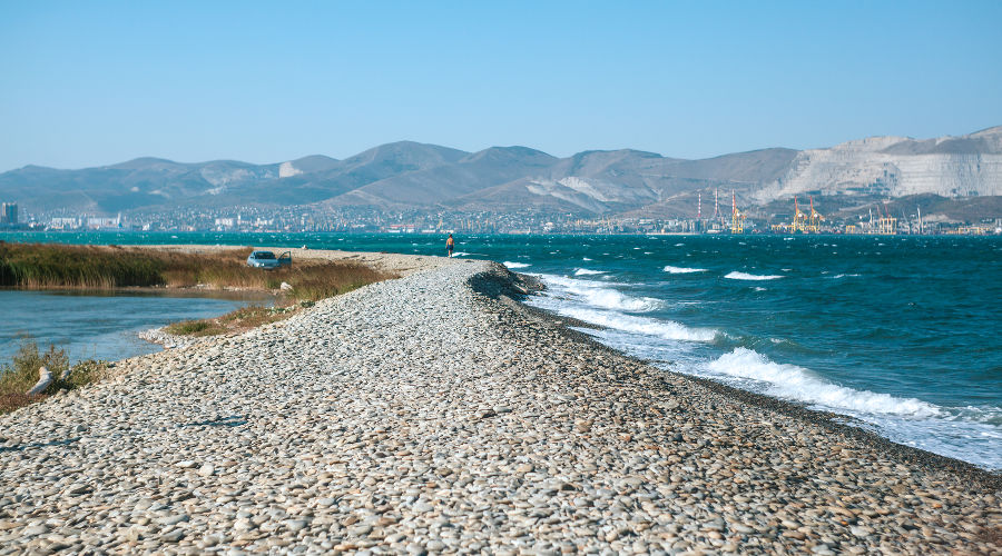 Суджукская коса в Новороссийске &copy;&nbsp;Фото Евгения Маханько