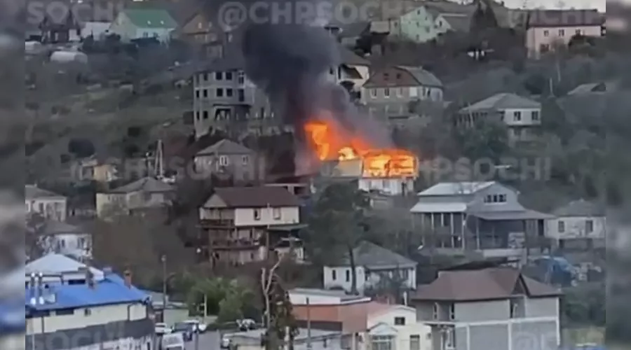  &copy;&nbsp;Кадр из видео из телеграма &laquo;Чп Сочи&raquo;, t.me/chp_sochi