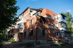 Взорвавшийся дом по ул. Славянской &copy;&nbsp;Фото Елены Синеок, Юга.ру