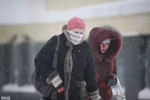 Снегопад в Ставрополе &copy;&nbsp;Эдуард Корниенко, ЮГА.ру