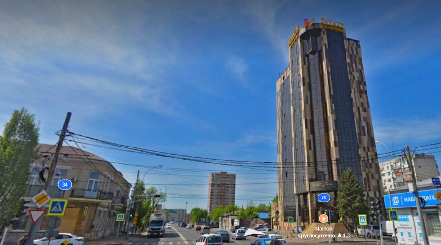 Отель сети Marton, Краснодар, улица Мира, 70  © Скриншот страницы сервиса «Яндекс Карты», 2021 год