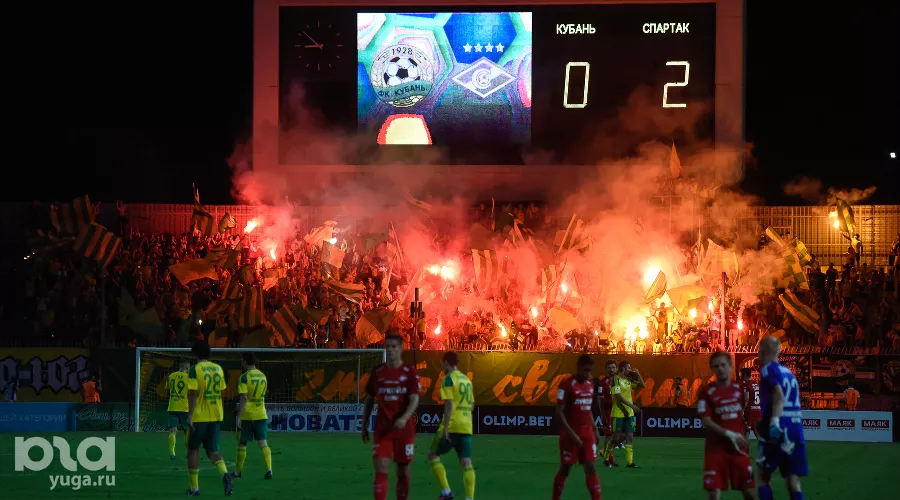 «Спартак» обыграл «Кубань» в 1/16 финала Кубка России &copy;&nbsp;Фото Елены Синеок, Юга.ру
