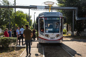 Презентация нового трамвая в Краснодаре © Фото Елены Синеок, Юга.ру