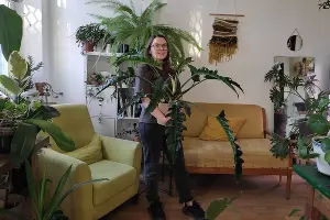 Светлана Трунова в краснодарской растенишной «Ботанка» &copy;&nbsp;Фото Иолины Грибковой, Юга.ру