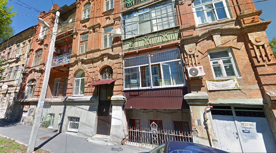 Братский переулок, 84 в Ростове-на-Дону © Скриншот панорамы карт Google
