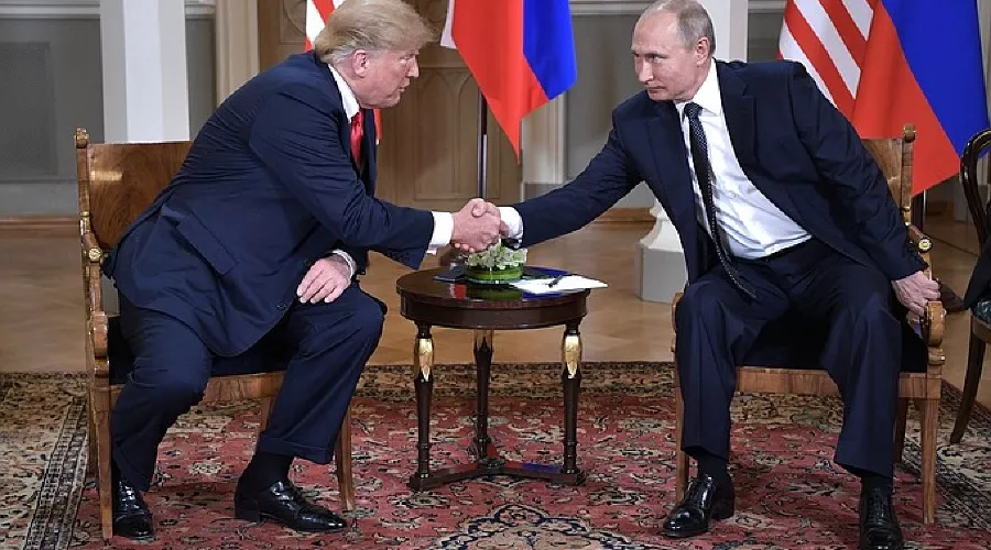 Дональд Трамп и Владимир Путин &copy;&nbsp;Фото пресс-службы Кремля