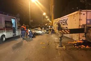 ДТП в Новороссийске &copy;&nbsp;Фото пресс-службы ГУ МВД по Краснодарскому краю