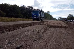 Ремонт дороги к плато Лагонаки &copy;&nbsp;Фото Елены Малышевой, Юга.ру