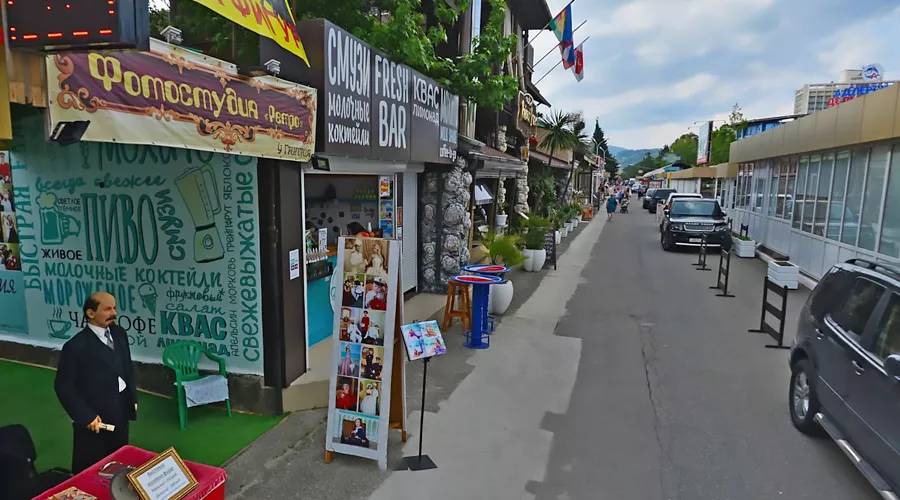 Адлер (район города Сочи) &copy;&nbsp;Скриншот панорамы карт &laquo;Яндекса&raquo;