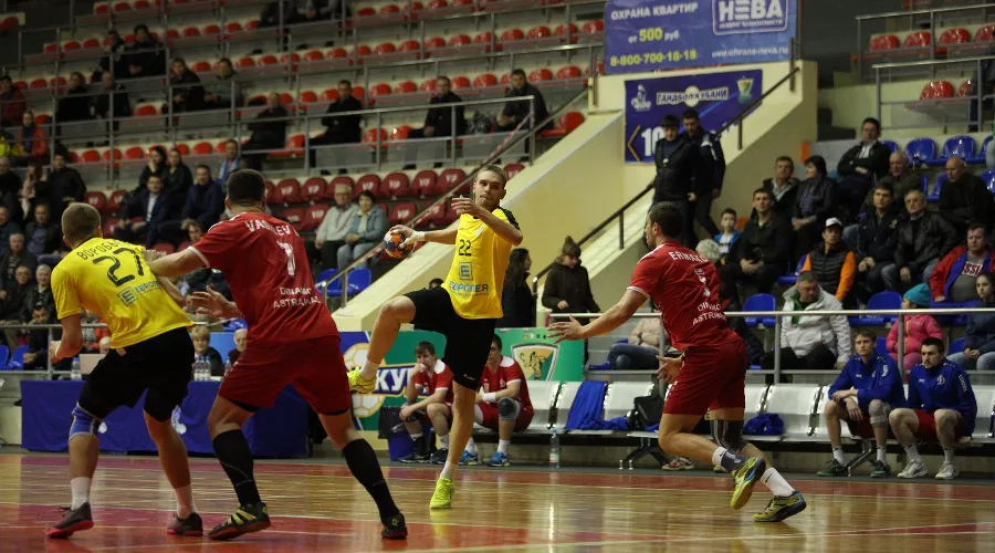 Матч 1/4 финала Суперлиги ГК СКИФ — «Динамо Астрахань» &copy;&nbsp;Фото пресс-службы ГК СКИФ