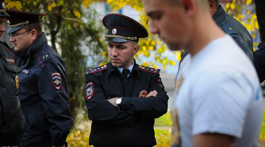 "Русский марш" в Краснодаре &copy;&nbsp;Елена Синеок, ЮГА.ру