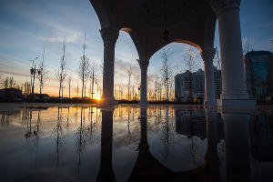 Мечеть «Гордость мусульман» в городе Шали &copy;&nbsp;Фото Елены Синеок, Юга.ру