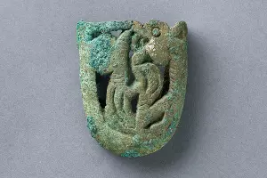Бронзовый наконечник для ножен &copy;&nbsp;Фото пресс-службы Государственного исторического музея