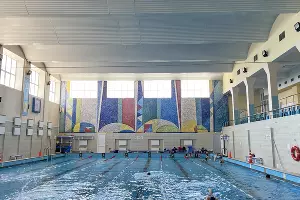 Мозаика в здании дворца спорта &laquo;Динамо&raquo; &copy;&nbsp;Фото Алексея Угольникова