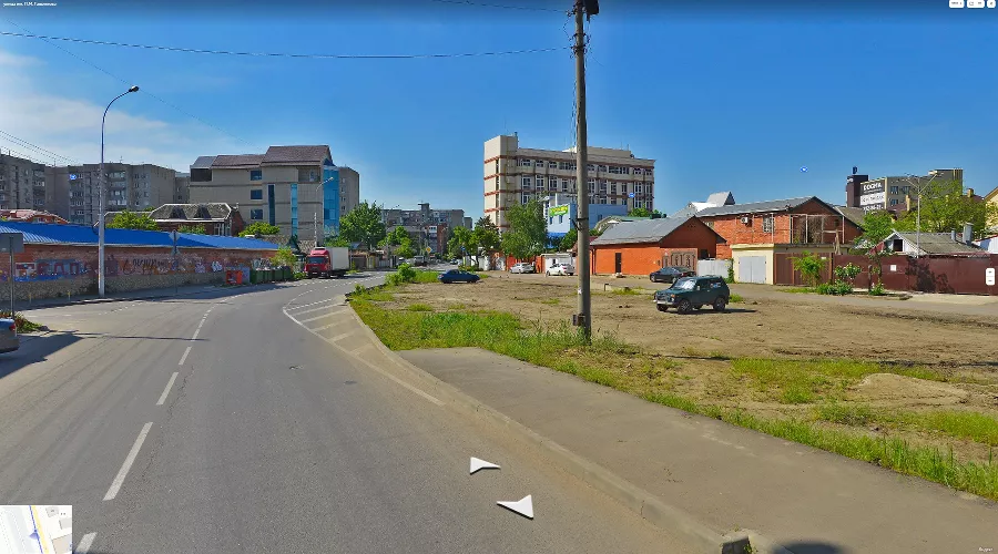 Пустырь на Гаврилова, 13/1 &copy;&nbsp;Скриншот панорам yandex.ru/maps 2021 года