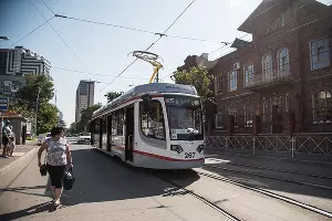 Презентация нового трамвая в Краснодаре &copy;&nbsp;Фото Елены Синеок, Юга.ру