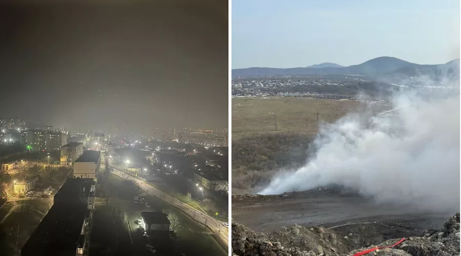  &copy;&nbsp;Коллаж из скриншотов фото из телеграм-канала &laquo;ЧП Новороссийск&raquo; и телеграм-канала мэра Новороссийска Андрея Кравченко