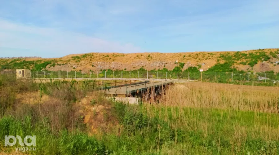 Временный мост в Полтавской &copy;&nbsp;Фото Антона Быкова, Юга.ру