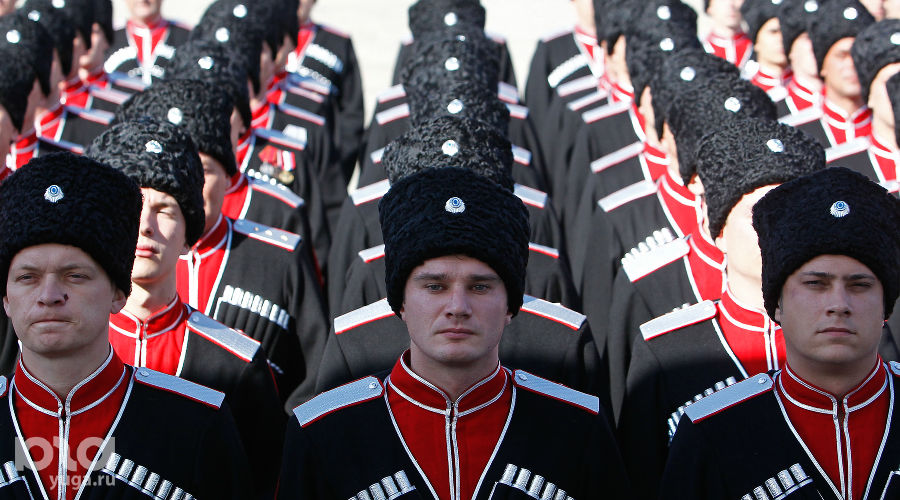 Построение казаков, участвующих в Параде Победы в Москве © Влад Александров, ЮГА.ру