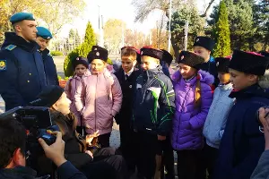 Экскурсия для старейшего жителя Краснодара Валерия Балюлиса &copy;&nbsp;Фото пресс-службы администрации Краснодара