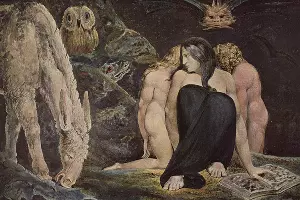 Уильям Блейк, «Ночь радости Энитармон (Геката)», 1795 г. &copy;&nbsp;Фото с сайта https://commons.wikimedia.org/