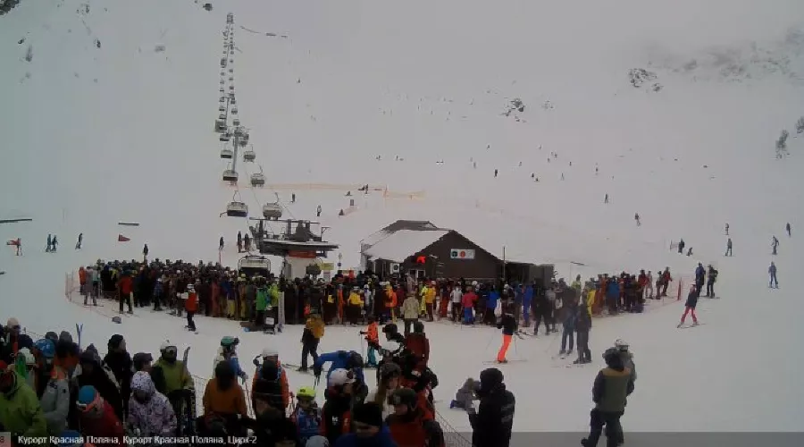 Цирк-2 &copy;&nbsp;Скриншот веб-камер krasnayapolyanaresort.ru/webcams