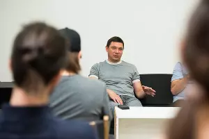 Евгений Первышов в ЦСИ &laquo;Типография&raquo; &copy;&nbsp;Фото Елены Синеок, Юга.ру