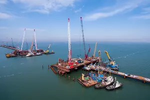 Строительство Крымского моста &copy;&nbsp;Фото Виталия Тимкива, Юга.ру