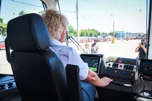 Новый трамвай &laquo;Метелица&raquo; презентовали в Краснодаре &copy;&nbsp;Фото Елены Синеок, Юга.ру