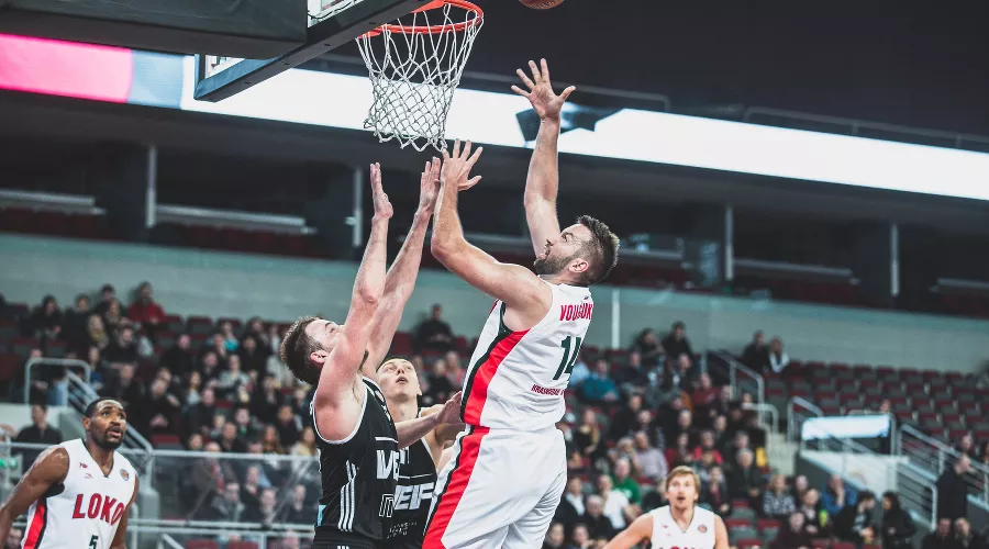 Матч Единой лиги ВТБ ВЭФ — «Локомотив-Кубань». Ян Вуюкас &copy;&nbsp;Фото пресс-службы ПБК &laquo;Локомотив-Кубань&raquo;, lokobasket.com