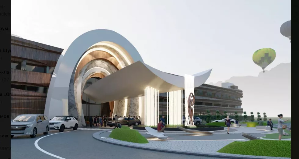 Проект туристического комплекса &laquo;Город нартов&raquo; &copy;&nbsp;Скриншот фото из телеграм-канала Сергея Меняйло