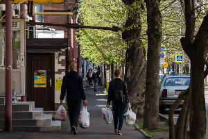 Краснодар на карантине &copy;&nbsp;Фото Евгения Мельченко, Юга.ру