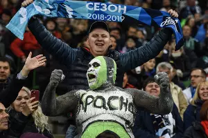 Матч «Краснодар» — «Зенит», Краснодар, 20 апреля 2019 года &copy;&nbsp;Фото Елены Синеок, Юга.ру