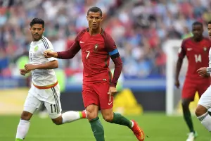 Матч Кубка конфедераций между сборными Португалии и Мексики. Криштиану Роналду &copy;&nbsp;Фото с сайта ru.fifa.com