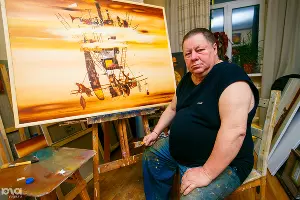 Художник Сергей Воржев &copy;&nbsp;Фото Дениса Яковлева, Юга.ру