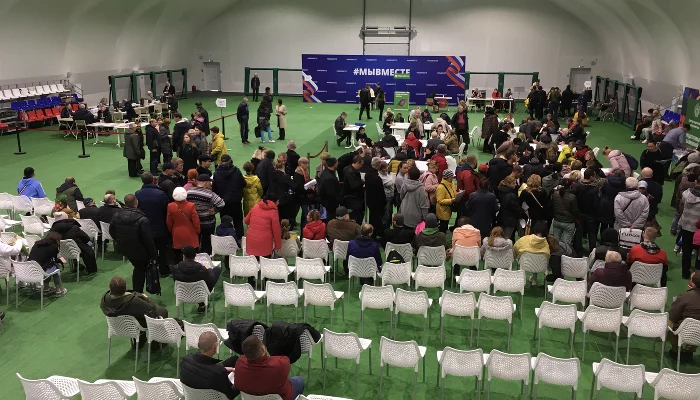 Мигранты из Херсонской области в Анапе &copy;&nbsp;Фото Александра Гончаренко, Юга.ру