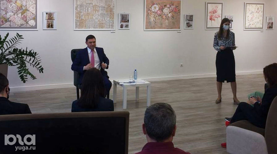 Брифинг мэра Краснодара Евгения Первышова 07.04.2021 &copy;&nbsp;Фото Тимура Рыжкова, Юга.ру