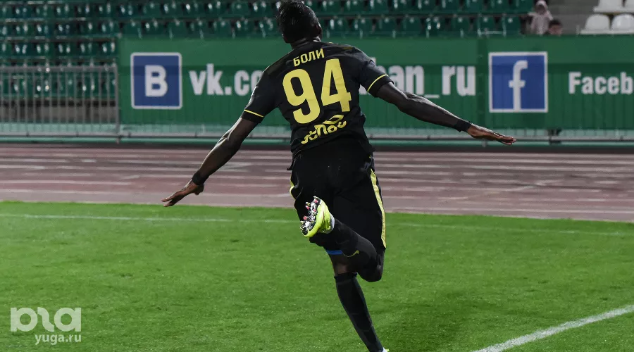 Янник Боли. "Кубань" сыграла с "Анжи" вничью в Краснодаре &copy;&nbsp;фото Елены Синеок, Юга.ру