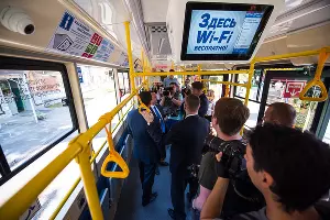 Презентация нового трамвая в Краснодаре &copy;&nbsp;Фото Елены Синеок, Юга.ру