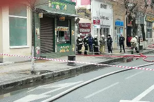 Пожар на ул. Красной &copy;&nbsp;Фото Ксении Мареич, Юга.ру