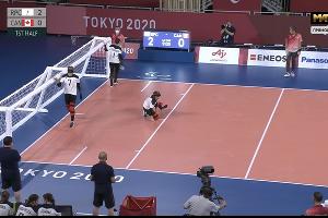  © Скриншот трансляции матча по голболу телеканала «Матч ТВ»