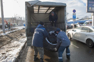 В Краснодаре начали строить трамвайную линию на улице Московской &copy;&nbsp;Фото Дмитрия Пославского, Юга.ру
