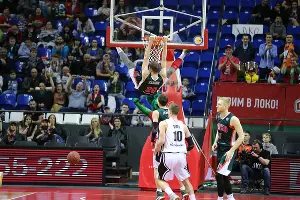 Матч Единой лиги ВТБ «Локомотив-Кубань» — «Автодор». Андрей Зубков &copy;&nbsp;Фото пресс-службы ПБК &laquo;Локомотив-Кубань&raquo;