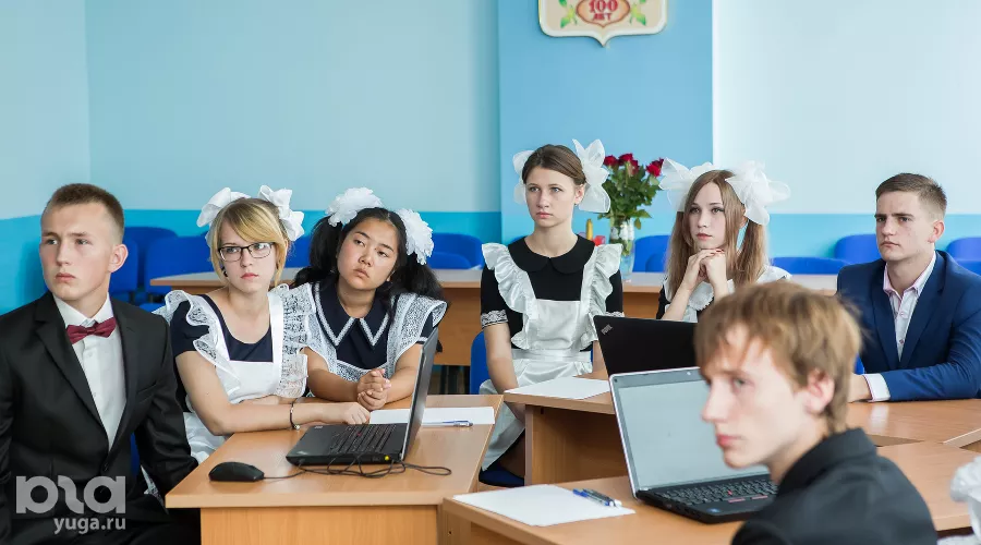 1 сентября в станице Динской &copy;&nbsp;Фото Антона Быкова, Юга.ру