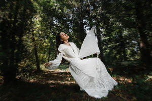 Модель от Сусанны Макеровой на фестивале «Этномода-2018» &copy;&nbsp;Фото со страницы Александра Хилькевича, vk.com/alexander_khilkevich